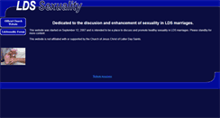 Desktop Screenshot of ldssexuality.com